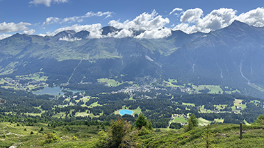 BikeCamp Lenzerheide Bergpanorama