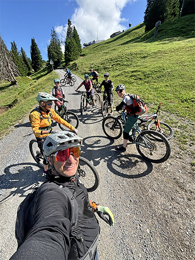 Lenzerheide Team-Selfie